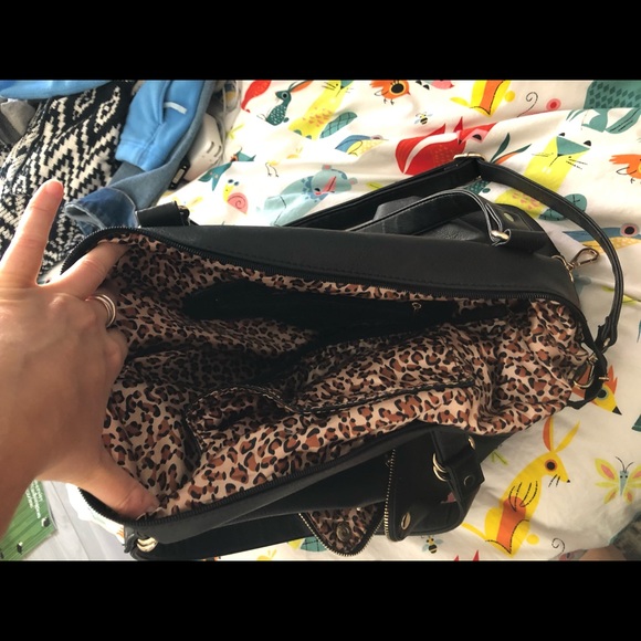 Laurel&sunset big black bag with leopard print - Picture 5 of 8